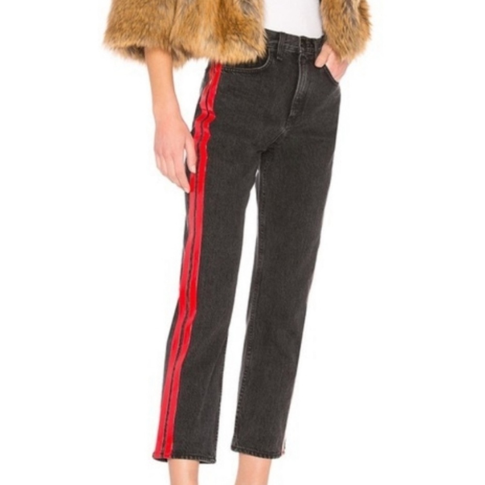 Rag & Bone black high waisted, straight size 27